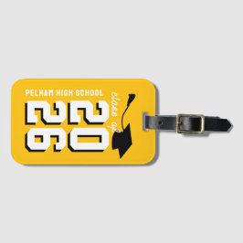 Etiqueta De Bagagem Cores da Escola Letterman Personalizável Graduação