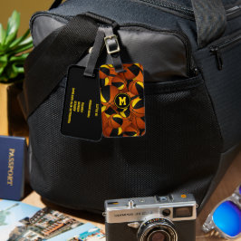 Etiqueta De Bagagem Cores do padrão das bolas de basquete pretas