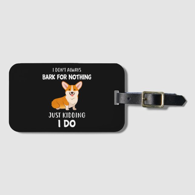 Etiqueta De Bagagem Corgi (Frente Horizontal)