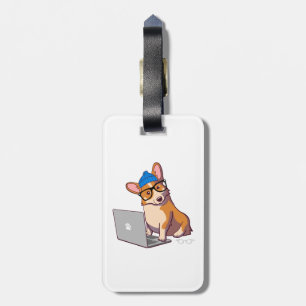 Etiqueta De Bagagem Corgi 2 do hipster