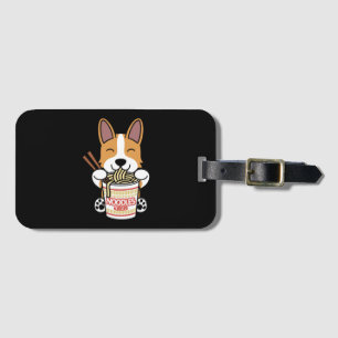 Etiqueta De Bagagem Corgi Instant Ramen
