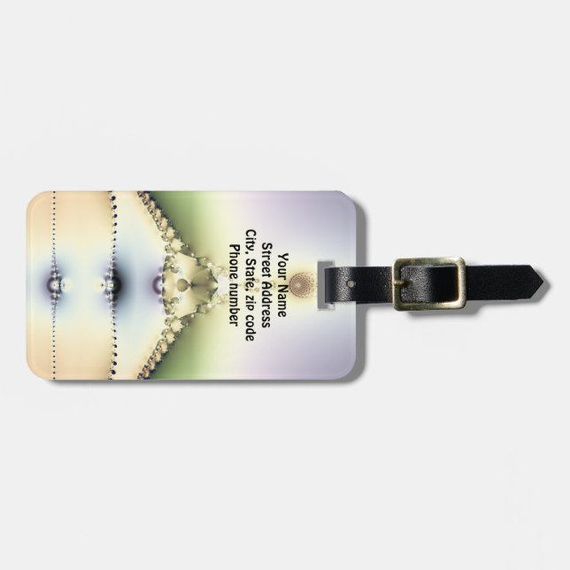 Etiqueta de Bagagem Coroa - Personalizada (Frente Horizontal)