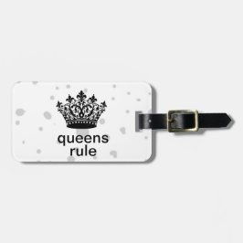 Etiqueta De Bagagem Coroa Personalizada de Regra de Filas