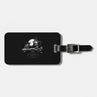 Etiqueta De Bagagem Corvo de Halloween Bruxa F-Caw-F F-Caw-F