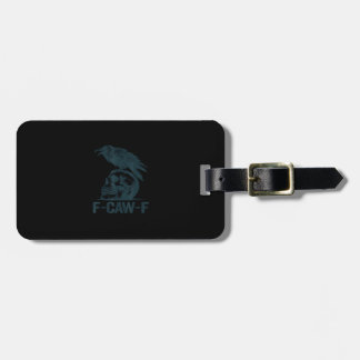 Etiqueta De Bagagem Corvo F-Caw-F Retro Amante de Corvos Engraçado