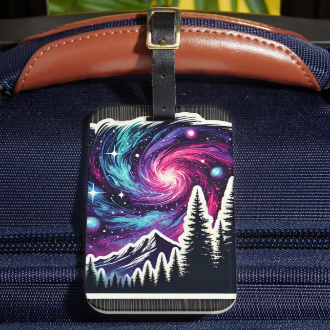 Etiqueta De Bagagem Cosmic Forest: Galaxy Meets Nature (Frente Insitu 2)