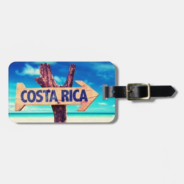 Etiqueta De Bagagem Costa Rica (Frente Horizontal)
