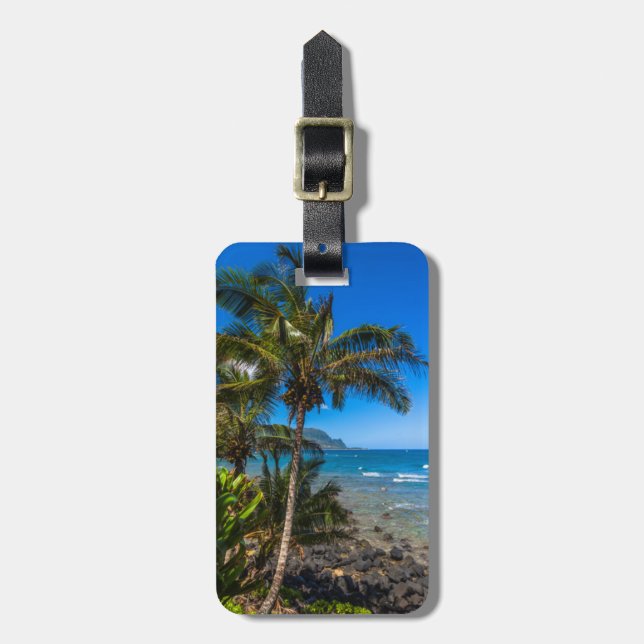 Etiqueta De Bagagem Costa tropical (Frente Vertical)