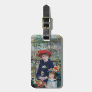 Etiqueta De Bagagem Cottagecore Jardim Paisagem Irmãs Renoir