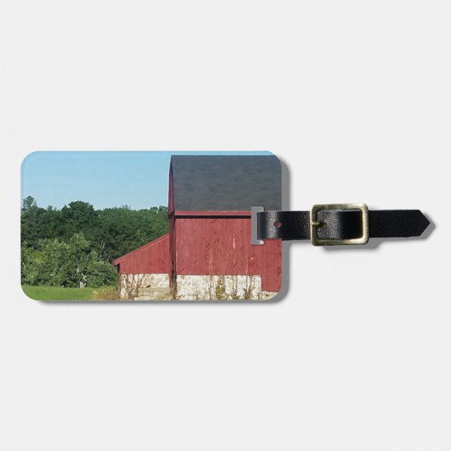 Etiqueta De Bagagem Country Barn (Frente Horizontal)
