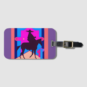 Etiqueta De Bagagem Cowboy
