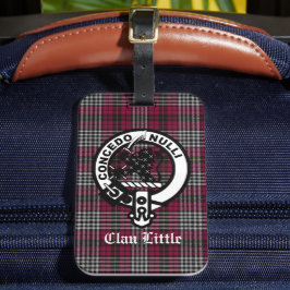 Etiqueta De Bagagem Crachá de Pequeno Crest Clã Escocês e Personalizad