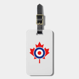 Etiqueta De Bagagem Crachá do Mod do Roteiro de Folha do Canadá