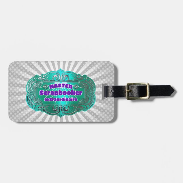 Etiqueta De Bagagem Crafter de Álbum de Recortes  (Frente Horizontal)