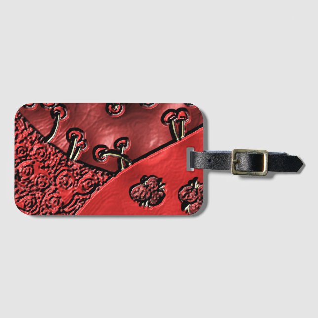 Etiqueta De Bagagem Cranberry Bazaar  (Frente Horizontal)