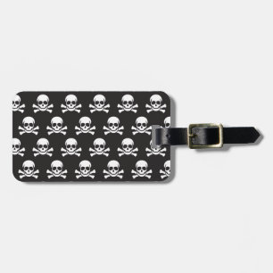 Etiqueta De Bagagem Crânio e Crossbones