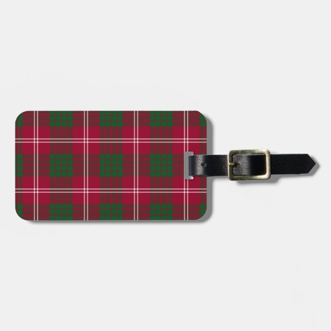 Etiqueta De Bagagem Crawford Tartan Pattern (Frente Horizontal)