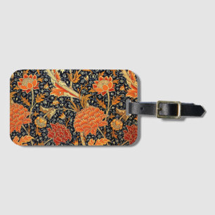 Etiqueta De Bagagem Cray, um belo design William Morris,