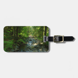 Etiqueta De Bagagem Creek de Água Raiva no Parque Nacional de Monte R