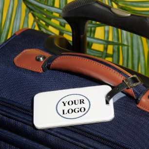 Etiqueta De Bagagem Crie seu próprio monograma moderno elegante Adicio