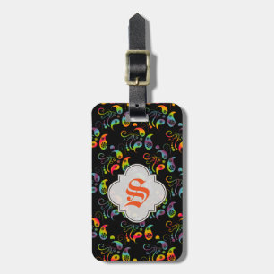 Etiqueta De Bagagem Crie seu próprio Rainbow Paisley