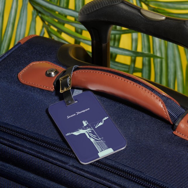 Etiqueta De Bagagem Cristo Redentor / Rio de Janeiro. Brasil (Frente Insitu 1)