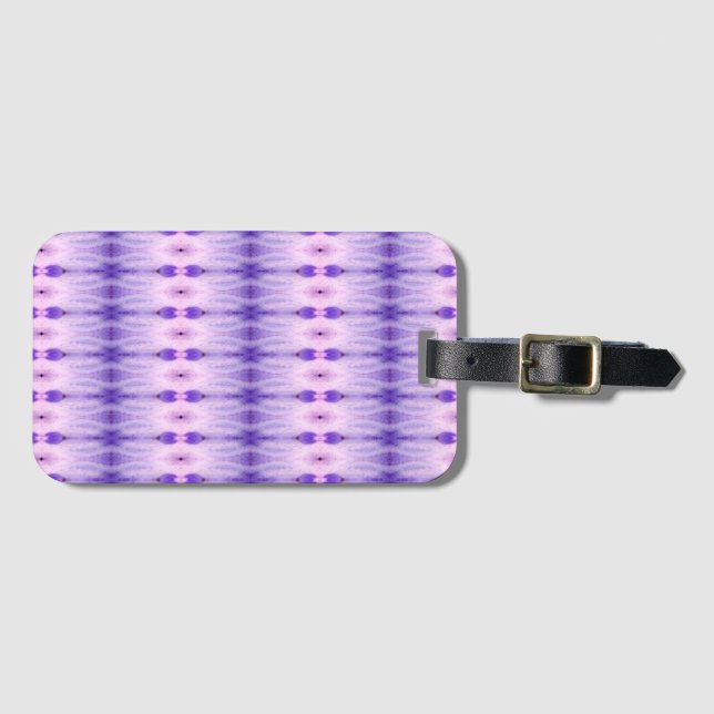Etiqueta De Bagagem Crocus Ikat 5 Sangria (Frente Horizontal)