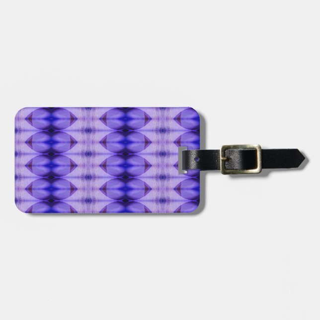Etiqueta De Bagagem Crocus Ikat Sangria (Frente Horizontal)