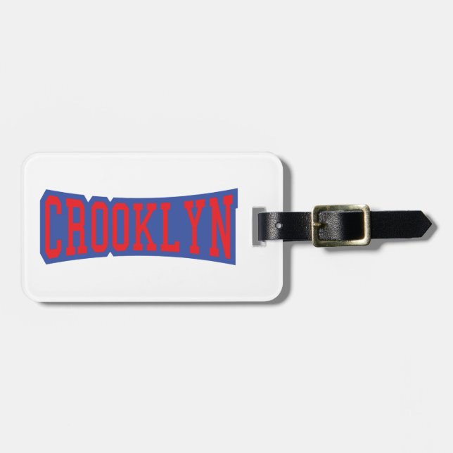 ETIQUETA DE BAGAGEM CROOKLYN, NYC (Frente Horizontal)