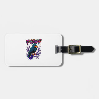 Etiqueta De Bagagem Crow, F-Caw-F Funny Bird Moon Gothic Adult Humor M