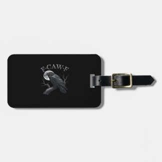 Etiqueta De Bagagem Crow Funny F-Caw-F Moon