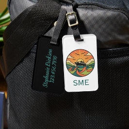 Etiqueta De Bagagem Cruise Luggage Tag - Ocean Sunset Design