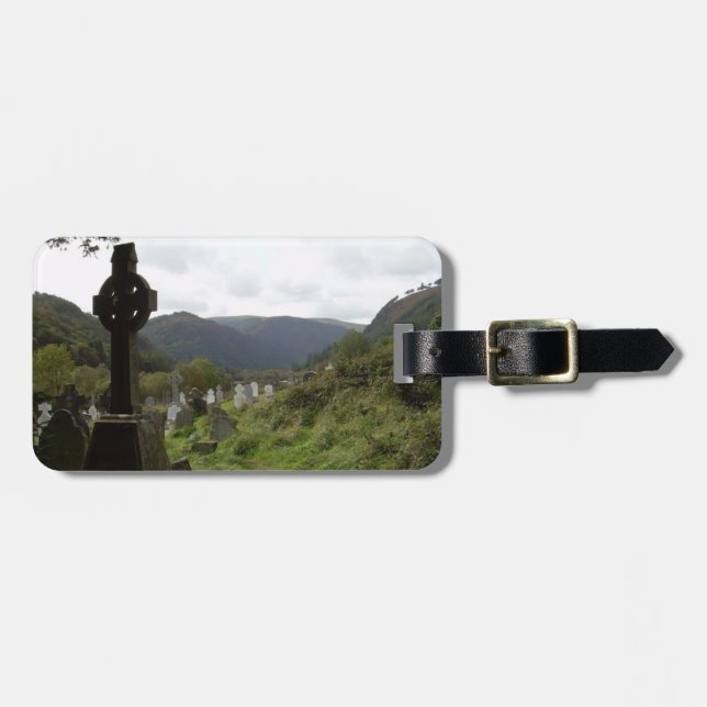 Etiqueta De Bagagem Cruz celta de Glendalough (Frente Horizontal)