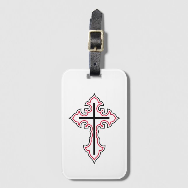 Etiqueta De Bagagem Cruz cristã (Frente Vertical)