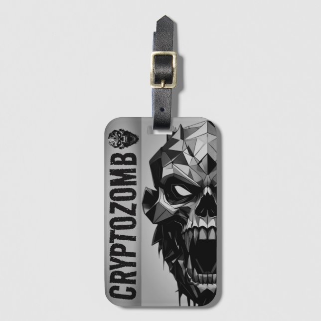 ETIQUETA DE BAGAGEM CRYPTOZOMB (Frente Vertical)