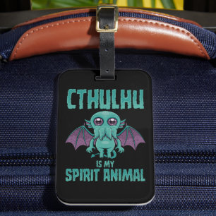 Etiqueta De Bagagem Cthulhu é meu animal espiritual