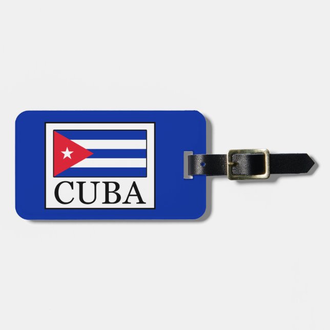 Etiqueta De Bagagem Cuba (Frente Horizontal)