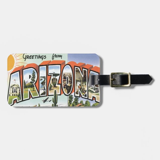 Etiqueta De Bagagem Cumprimentos da arizona (Frente Horizontal)