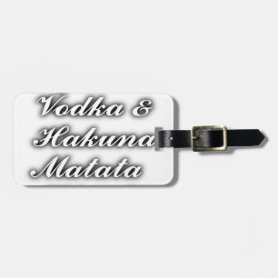 Etiqueta De Bagagem Cupcakes Vodka Hakuna Matata FUNNY