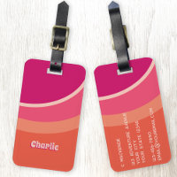 Curva Cor-de-Obra Retro Cor-de-Rosa Personalizada