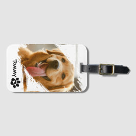 Etiqueta De Bagagem Custom Pet Photo & Name Luggage Tag – Travel Gift