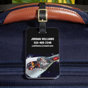 Etiqueta De Bagagem Cutaway, Uma Nave Espacial Gemini De Duas Pessoas 