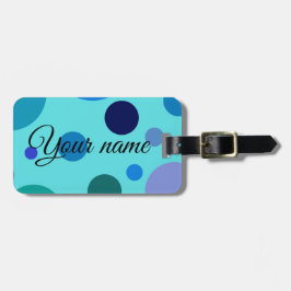 Etiqueta De Bagagem Cute Bubbly Design