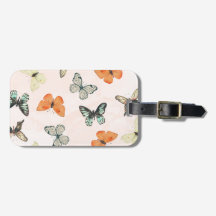 Cute Butterfly Pattern Luggage Tag