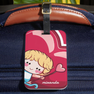 Etiqueta De Bagagem Cute Cupido