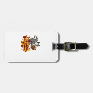 Etiqueta De Bagagem Cute Feliz Dia de Ação de Graças Esquilo Camiseta