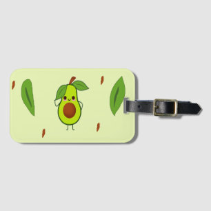 Etiqueta De Bagagem Cute kawaii avocado