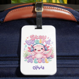 Etiqueta De Bagagem Cute Kawaii Axolote