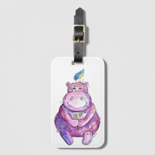 Etiqueta De Bagagem Cuz Roxo-Branco