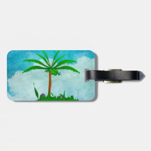 Etiqueta de Bagagem da Árvore Palm